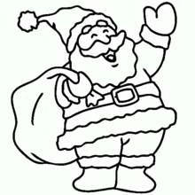 Dibujos para colorear: Papá Noel - Dibujos para Colorear e Imprimir Gratis