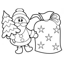 Dibujo Papá Noel (Fiestas y Celebraciones) #174589 para imprimir y colorear