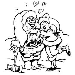 Dibujo Papá Noel (Fiestas y Celebraciones) #174598 para imprimir y colorear