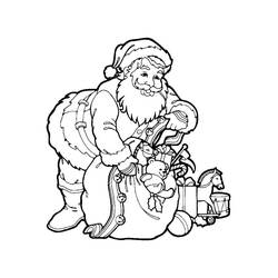 Dibujo Papá Noel (Fiestas y Celebraciones) #174601 para imprimir y colorear