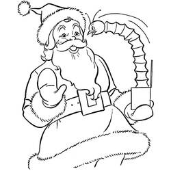 Dibujo Papá Noel (Fiestas y Celebraciones) #174609 para imprimir y colorear