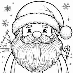 Dibujo Papá Noel (Fiestas y Celebraciones) #215634 para imprimir y colorear