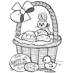 Dibujo para colorear: Pascua (Fiestas y Celebraciones) #54347 - Dibujos para Colorear e Imprimir Gratis