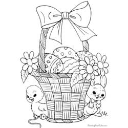 Dibujo para colorear: Pascua (Fiestas y Celebraciones) #54432 - Dibujos para Colorear e Imprimir Gratis