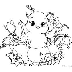Dibujo para colorear: Pascua (Fiestas y Celebraciones) #54612 - Dibujos para Colorear e Imprimir Gratis