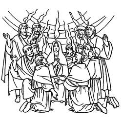 Dibujo para colorear: Pentecostés (Fiestas y Celebraciones) #181352 - Dibujos para Colorear e Imprimir Gratis
