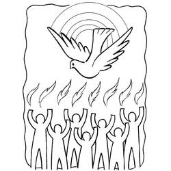 Dibujo para colorear: Pentecostés (Fiestas y Celebraciones) #181364 - Dibujos para Colorear e Imprimir Gratis