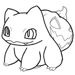 Dibujo para colorear: Pokémon de Halloween (Fiestas y Celebraciones) #203901 - Dibujos para Colorear e Imprimir Gratis
