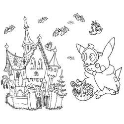 Dibujo para colorear: Pokémon de Halloween (Fiestas y Celebraciones) #203910 - Dibujos para Colorear e Imprimir Gratis