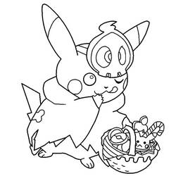 Dibujo para colorear: Pokémon de Halloween (Fiestas y Celebraciones) #203912 - Dibujos para Colorear e Imprimir Gratis
