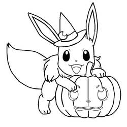 Dibujo para colorear: Pokémon de Halloween (Fiestas y Celebraciones) #203929 - Dibujos para Colorear e Imprimir Gratis