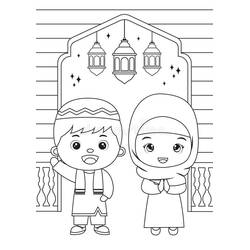 Dibujo para colorear: Ramadán (Fiestas y Celebraciones) #192090 - Dibujos para Colorear e Imprimir Gratis