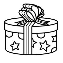 Dibujo para colorear: Regalo (Fiestas y Celebraciones) #201784 - Dibujos para Colorear e Imprimir Gratis