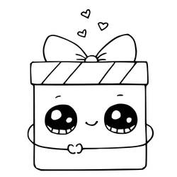 Dibujo para colorear: Regalo (Fiestas y Celebraciones) #201785 - Dibujos para Colorear e Imprimir Gratis