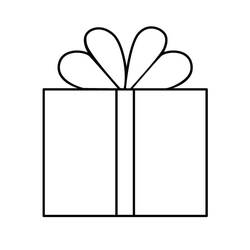 Dibujo para colorear: Regalo (Fiestas y Celebraciones) #201789 - Dibujos para Colorear e Imprimir Gratis