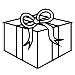 Dibujo para colorear: Regalo (Fiestas y Celebraciones) #201790 - Dibujos para Colorear e Imprimir Gratis