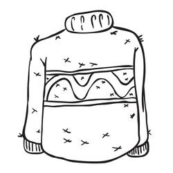 Dibujo para colorear: Suéter de Navidad (Fiestas y Celebraciones) #191584 - Dibujos para Colorear e Imprimir Gratis