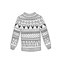 Dibujo para colorear: Suéter de Navidad (Fiestas y Celebraciones) #191589 - Dibujos para Colorear e Imprimir Gratis