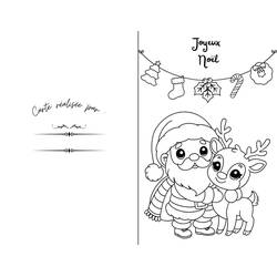 Dibujo para colorear: Tarjeta de Navidad (Fiestas y Celebraciones) #216932 - Dibujos para Colorear e Imprimir Gratis