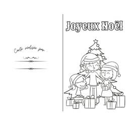 Dibujo para colorear: Tarjeta de Navidad (Fiestas y Celebraciones) #216935 - Dibujos para Colorear e Imprimir Gratis