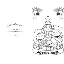 Dibujo para colorear: Tarjeta de Navidad (Fiestas y Celebraciones) #216936 - Dibujos para Colorear e Imprimir Gratis