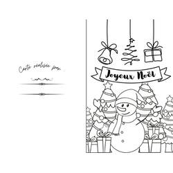 Dibujo para colorear: Tarjeta de Navidad (Fiestas y Celebraciones) #216937 - Dibujos para Colorear e Imprimir Gratis