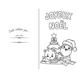 Dibujo para colorear: Tarjeta de Navidad (Fiestas y Celebraciones) #216940 - Dibujos para Colorear e Imprimir Gratis