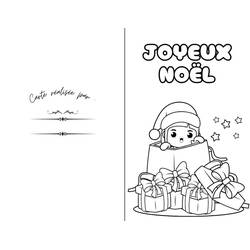 Dibujo para colorear: Tarjeta de Navidad (Fiestas y Celebraciones) #216947 - Dibujos para Colorear e Imprimir Gratis