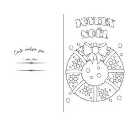 Dibujo para colorear: Tarjeta de Navidad (Fiestas y Celebraciones) #216949 - Dibujos para Colorear e Imprimir Gratis