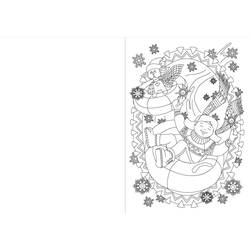 Dibujo para colorear: Tarjeta de Navidad (Fiestas y Celebraciones) #216954 - Dibujos para Colorear e Imprimir Gratis
