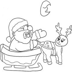 Dibujos para colorear: Trineo de Navidad - Dibujos para Colorear e Imprimir Gratis
