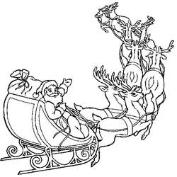Dibujo para colorear: Trineo de Navidad (Fiestas y Celebraciones) #179571 - Dibujos para Colorear e Imprimir Gratis