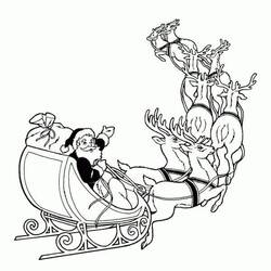 Dibujo para colorear: Trineo de Navidad (Fiestas y Celebraciones) #179573 - Dibujos para Colorear e Imprimir Gratis