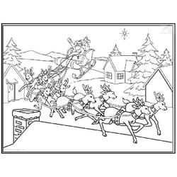 Dibujo para colorear: Trineo de Navidad (Fiestas y Celebraciones) #179576 - Dibujos para Colorear e Imprimir Gratis