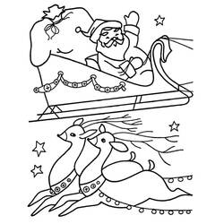 Dibujo para colorear: Trineo de Navidad (Fiestas y Celebraciones) #179577 - Dibujos para Colorear e Imprimir Gratis