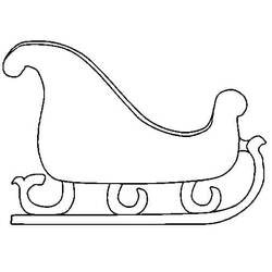 Dibujo para colorear: Trineo de Navidad (Fiestas y Celebraciones) #179580 - Dibujos para Colorear e Imprimir Gratis