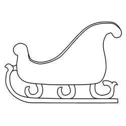 Dibujo para colorear: Trineo de Navidad (Fiestas y Celebraciones) #179592 - Dibujos para Colorear e Imprimir Gratis
