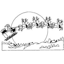 Dibujo para colorear: Trineo de Navidad (Fiestas y Celebraciones) #179594 - Dibujos para Colorear e Imprimir Gratis
