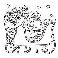 Dibujo para colorear: Trineo de Navidad (Fiestas y Celebraciones) #179598 - Dibujos para Colorear e Imprimir Gratis
