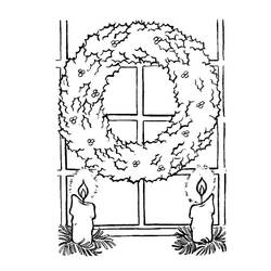 Dibujo para colorear: Vela de Navidad (Fiestas y Celebraciones) #199570 - Dibujos para Colorear e Imprimir Gratis