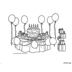 Dibujo para colorear: Aniversario (Fiestas y ocasiones especiales) #57093 - Dibujos para colorear