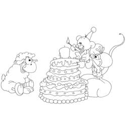 Dibujo para colorear: Aniversario (Fiestas y ocasiones especiales) #57110 - Dibujos para Colorear e Imprimir Gratis