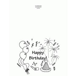 Dibujo para colorear: Aniversario (Fiestas y ocasiones especiales) #57323 - Dibujos para Colorear e Imprimir Gratis