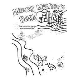 Dibujo para colorear: Día de la Madre (Fiestas y ocasiones especiales) #129887 - Dibujos para Colorear e Imprimir Gratis