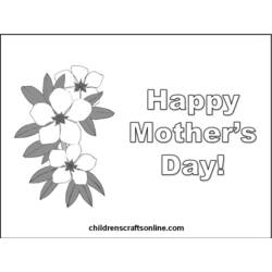 Dibujo para colorear: Día de la Madre (Fiestas y ocasiones especiales) #129928 - Dibujos para Colorear e Imprimir Gratis