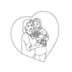 Dibujo para colorear: Día de la Madre (Fiestas y ocasiones especiales) #129953 - Dibujos para Colorear e Imprimir Gratis