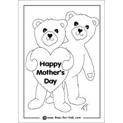 Dibujo para colorear: Día de la Madre (Fiestas y ocasiones especiales) #130000 - Dibujos para colorear