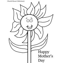 Dibujo para colorear: Día de la Madre (Fiestas y ocasiones especiales) #130026 - Dibujos para Colorear e Imprimir Gratis