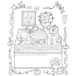 Dibujo para colorear: Día de los Muertos (Fiestas y ocasiones especiales) #60190 - Dibujos para colorear