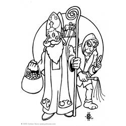 Dibujo para colorear: Día de San Nicolás (Fiestas y ocasiones especiales) #59116 - Dibujos para colorear
